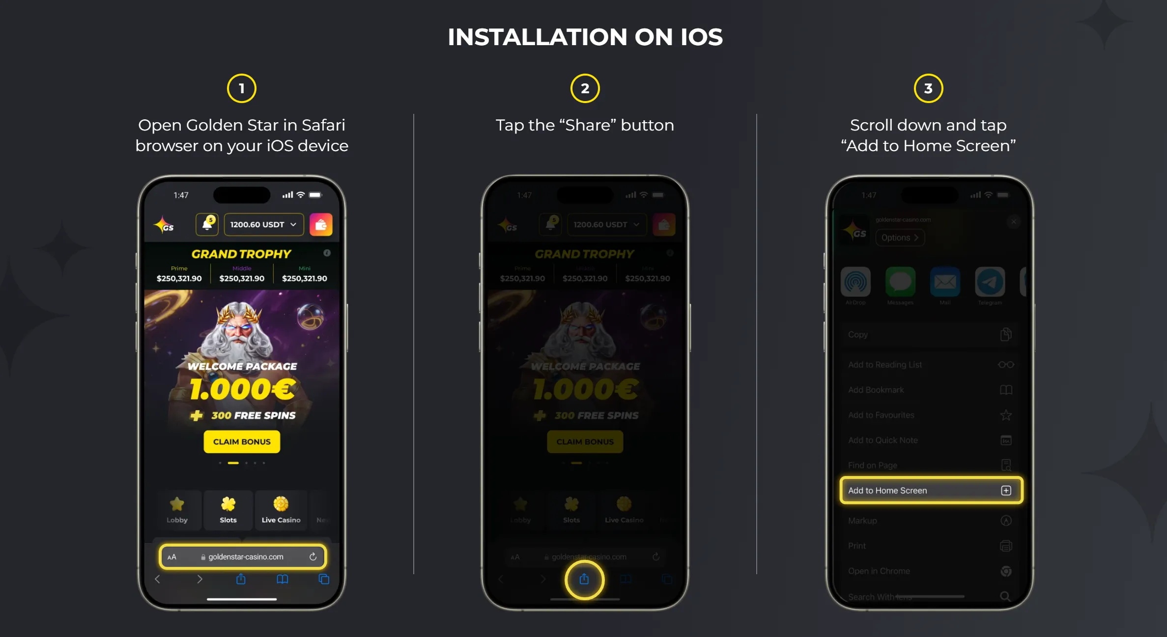 Golden Star Casino Mobile App